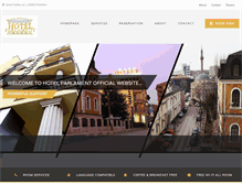 Tablet Screenshot of hotelparlament.com